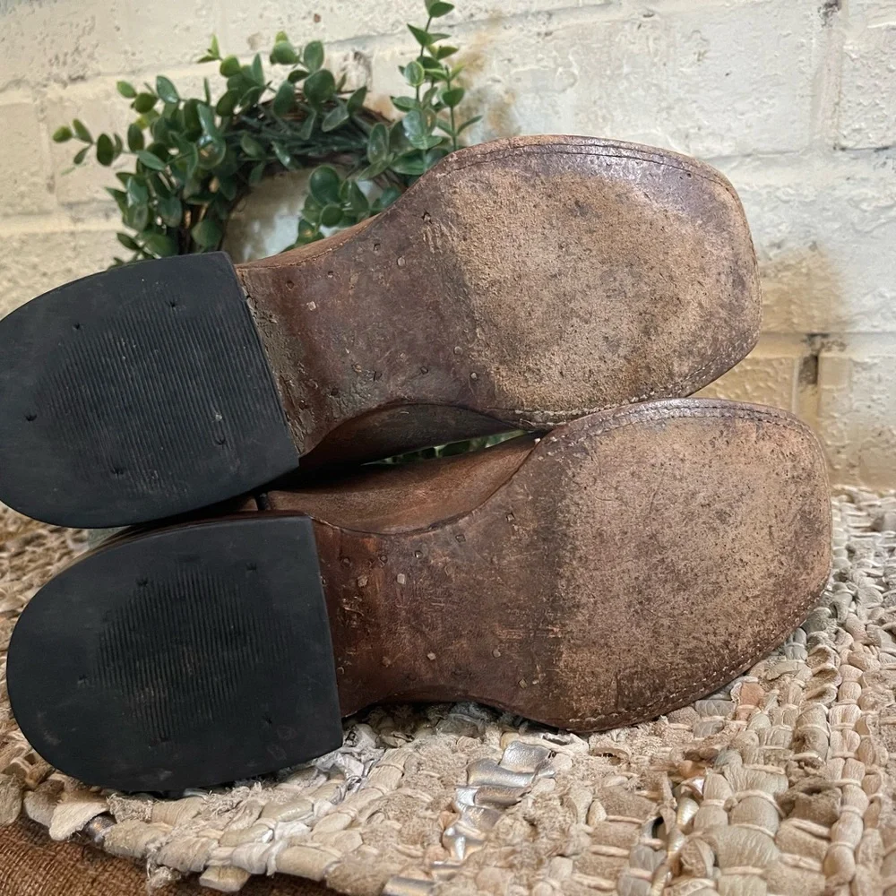 Shyanne Green and Brown Heeled Boots - Picture 11 of 11